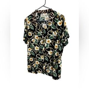 Ralph Lauren Denim Supply Hawaiian Shirt Floral pattern Summer Shirt